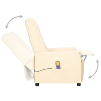 Thumbnail for Massagesessel Creme Kunstleder