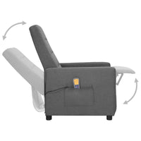 Thumbnail for Massagesessel Hellgrau Stoff