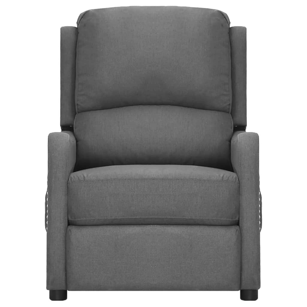 Massagesessel Hellgrau Stoff