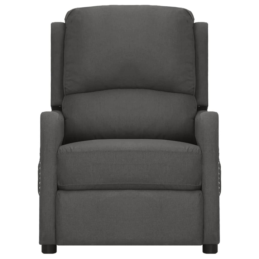 Massagesessel Dunkelgrau Stoff