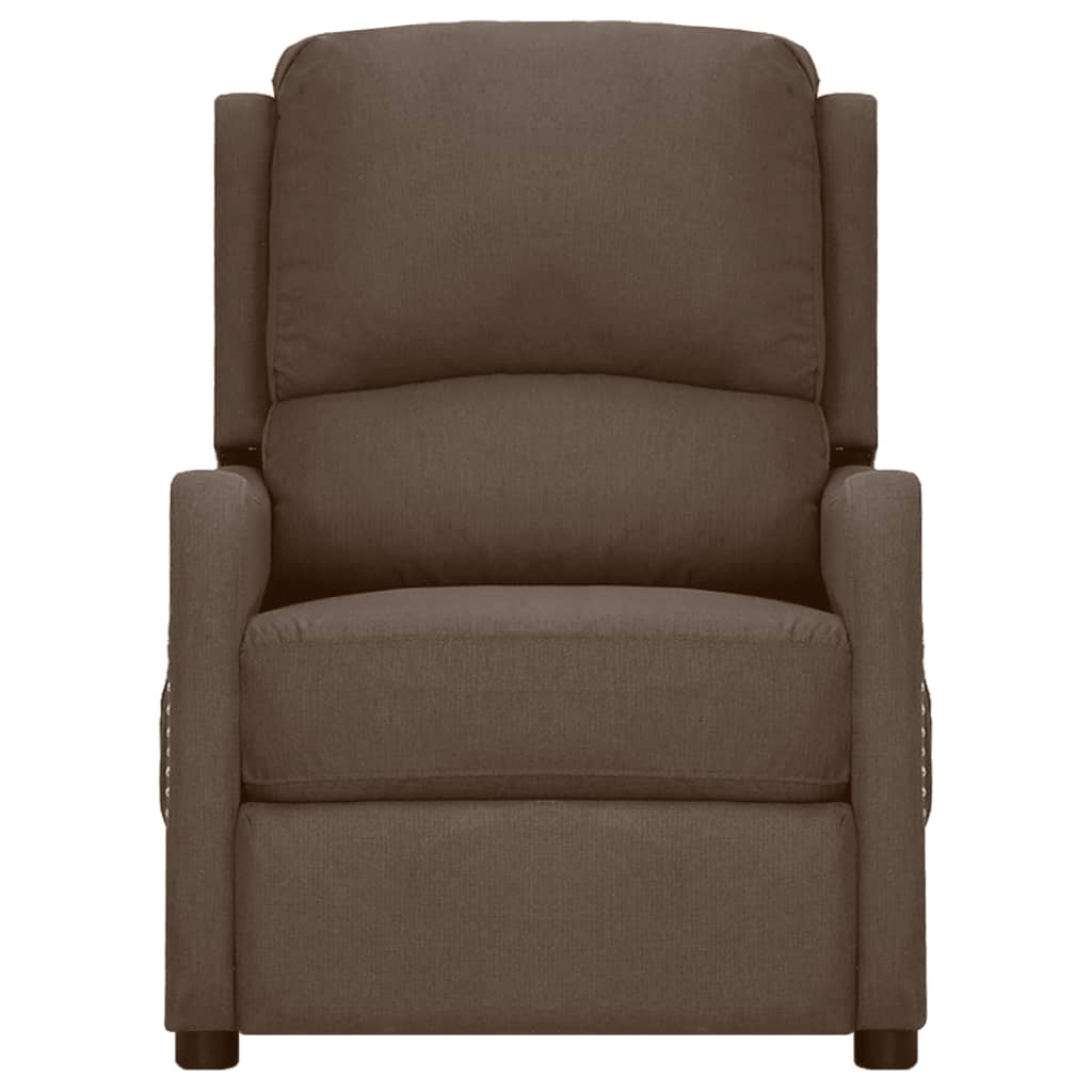 Massagesessel Taupe Stoff