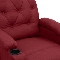 Thumbnail for Massagesessel Weinrot Stoff