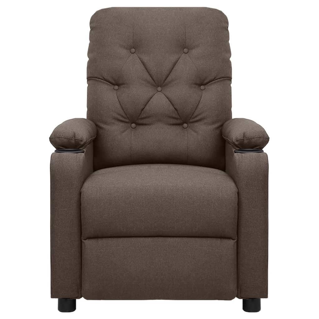Massagesessel Braun Stoff