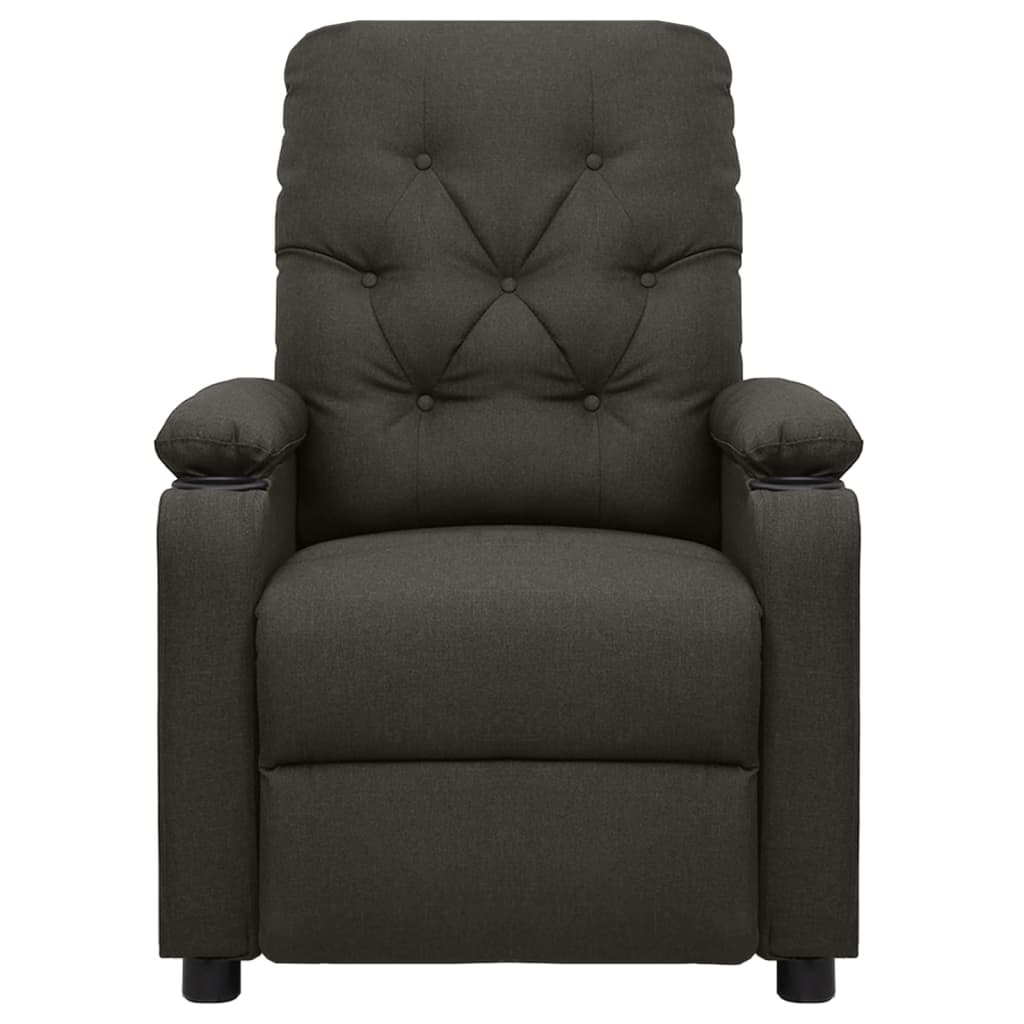 Massagesessel Taupe Stoff