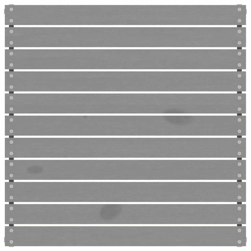 3-tlg. Garten-Lounge-Set Grau Kiefer Massivholz