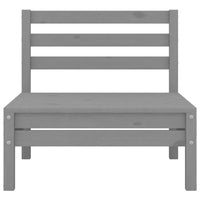 Thumbnail for 3-tlg. Garten-Lounge-Set Grau Kiefer Massivholz