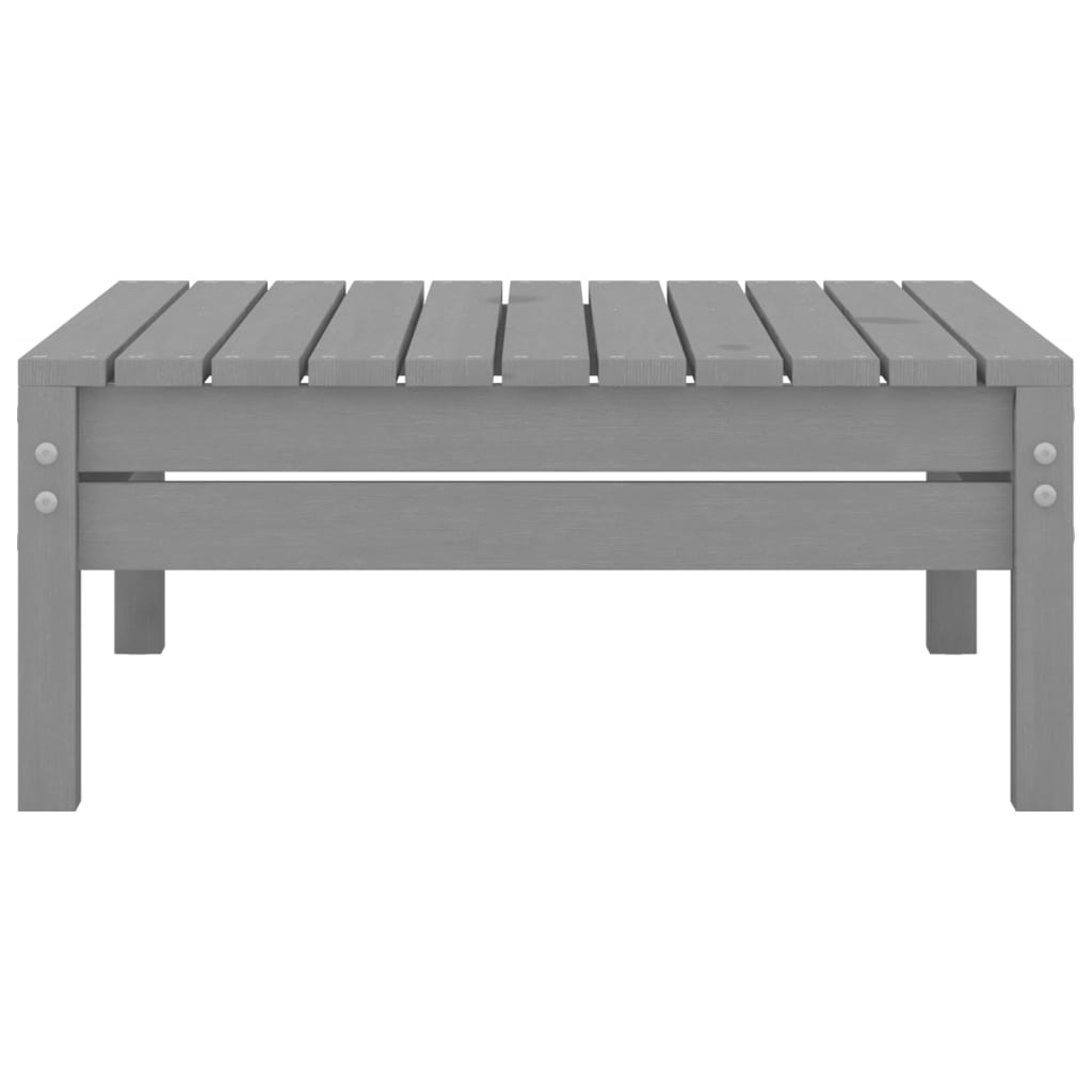 7-tlg. Garten-Lounge-Set Grau Massivholz Kiefer