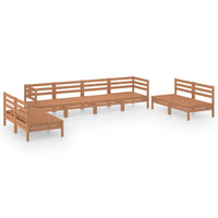 Thumbnail for 8-tlg. Garten-Lounge-Set Honigbraun Massivholz Kiefer