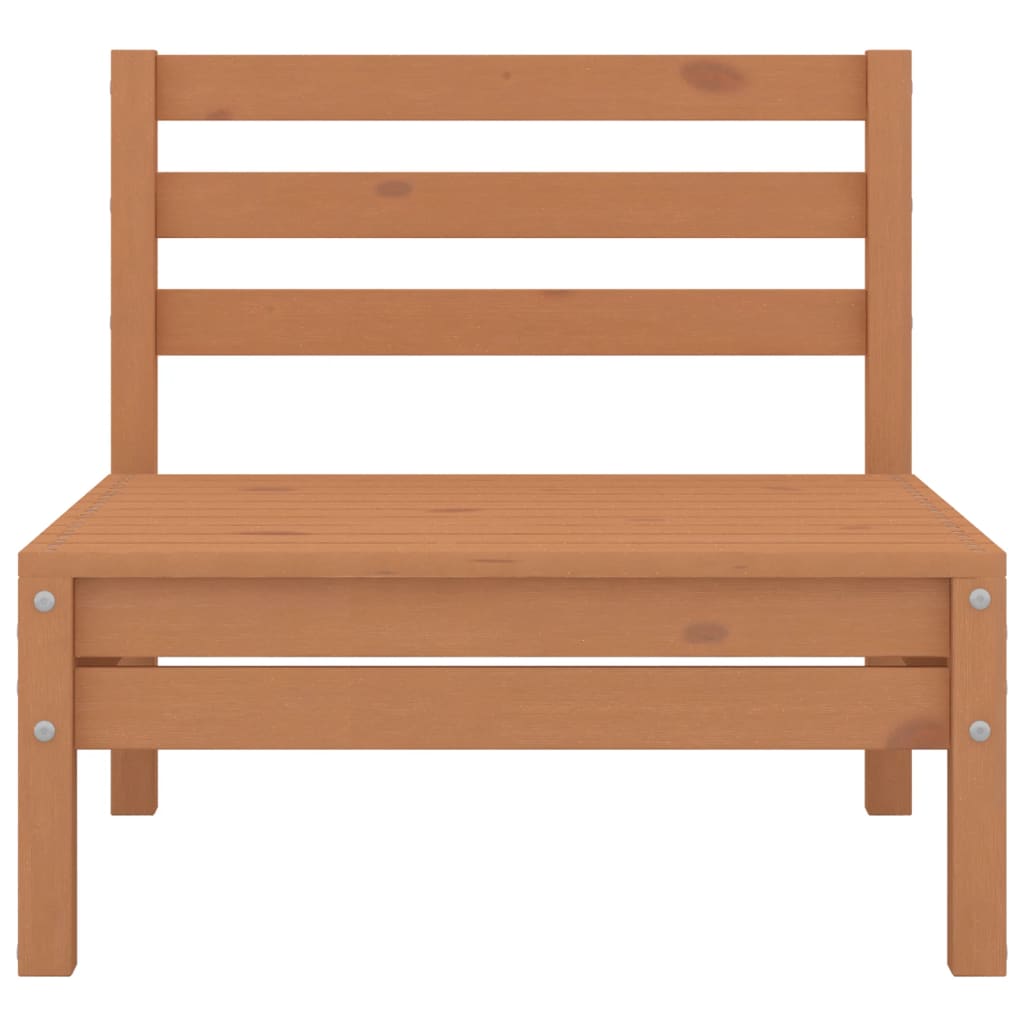 8-tlg. Garten-Lounge-Set Honigbraun Massivholz Kiefer
