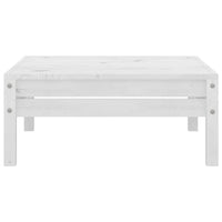 Thumbnail for 7-tlg. Garten-Lounge-Set Weiß Massivholz Kiefer