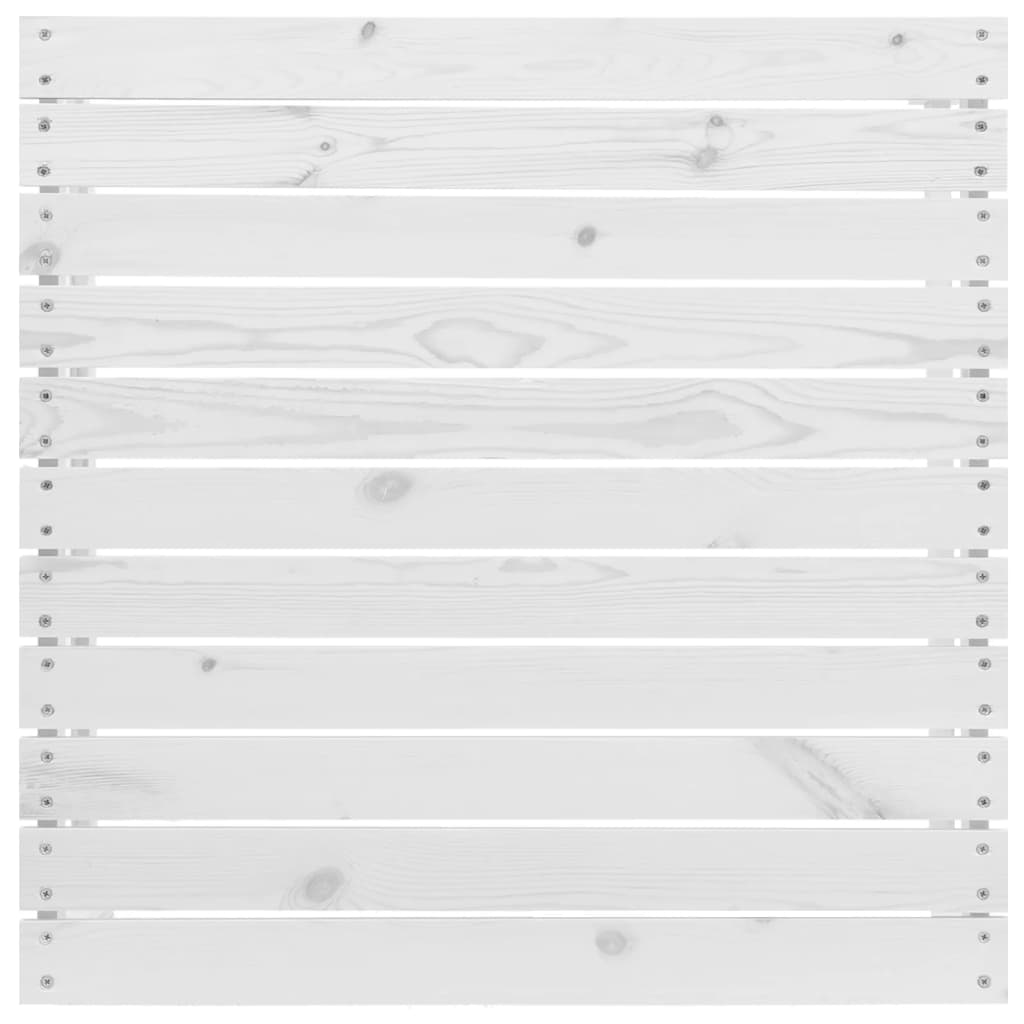 7-tlg. Garten-Lounge-Set Weiß Massivholz Kiefer