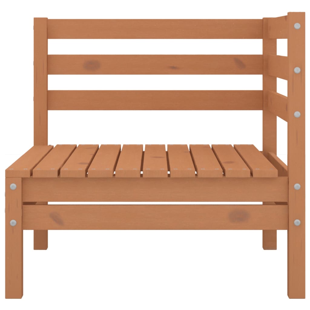 7-tlg. Garten-Lounge-Set Honigbraun Massivholz Kiefer