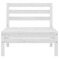 Thumbnail for 7-tlg. Garten-Lounge-Set Weiß Massivholz Kiefer