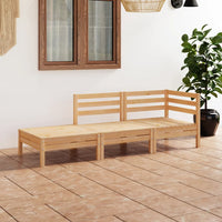 Thumbnail for 3-tlg. Garten-Lounge-Set Massivholz Kiefer