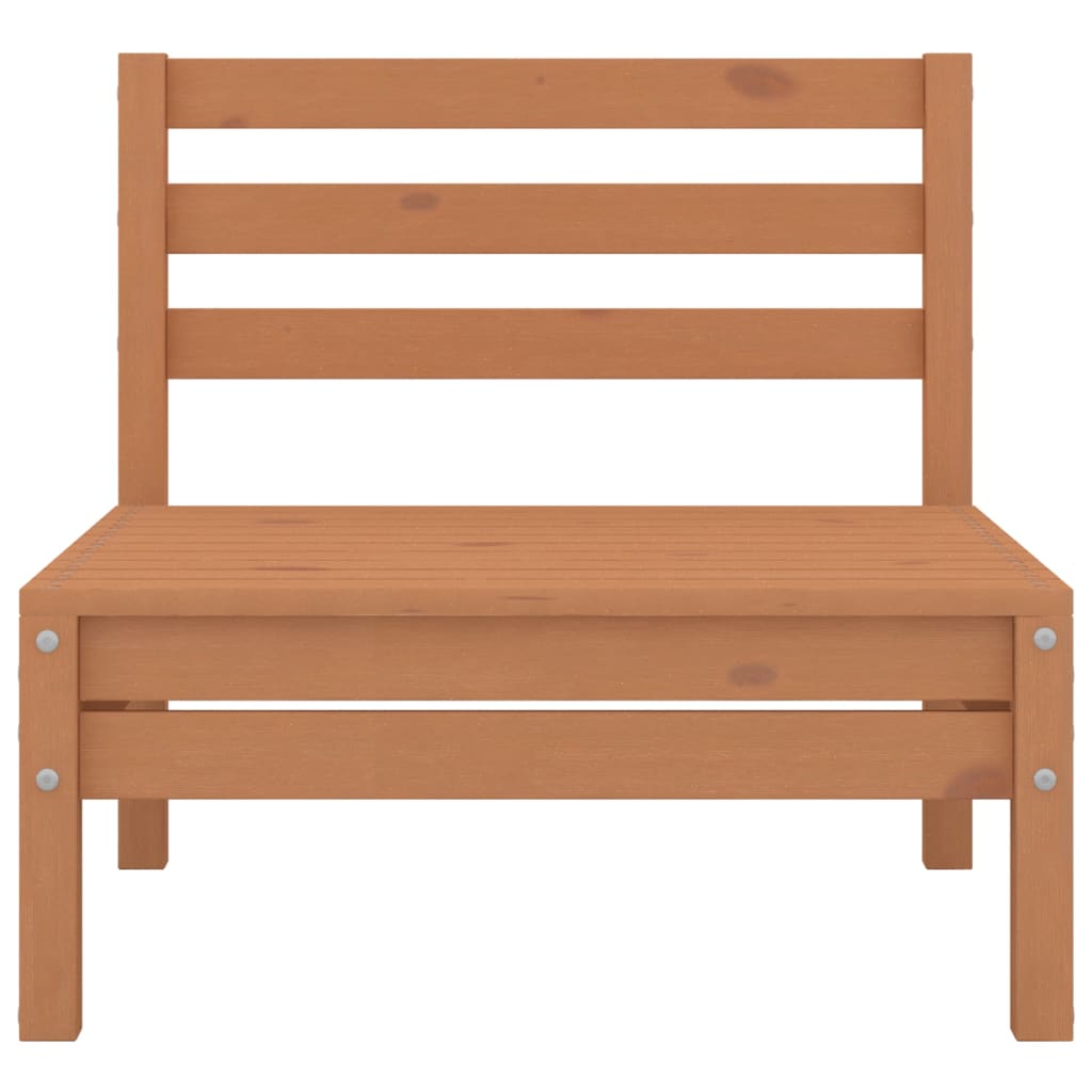 4-tlg. Garten-Lounge-Set Honigbraun Massivholz Kiefer
