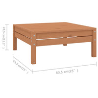 Thumbnail for 10-tlg. Garten-Lounge-Set Massivholz Kiefer Honigbraun