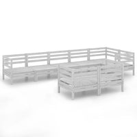 Thumbnail for 8-tlg. Garten-Lounge-Set Massivholz Kiefer Grau