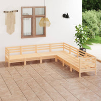 Thumbnail for 7-tlg. Garten-Lounge-Set Massivholz Kiefer