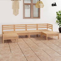 Thumbnail for 6-tlg. Garten-Lounge-Set Massivholz Kiefer