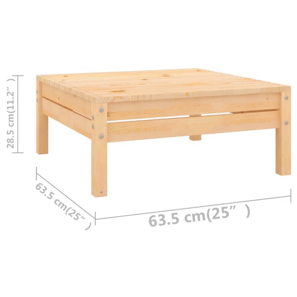 7-tlg. Garten-Lounge-Set Massivholz Kiefer