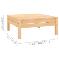 Thumbnail for 10-tlg. Garten-Lounge-Set Massivholz Kiefer