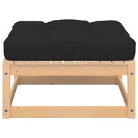 Thumbnail for 4-tlg. Garten-Lounge-Set mit Kissen Massivholz Kiefer