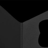 Thumbnail for Hocker mit Stauraum Katzenmuster Schwarz Stoff