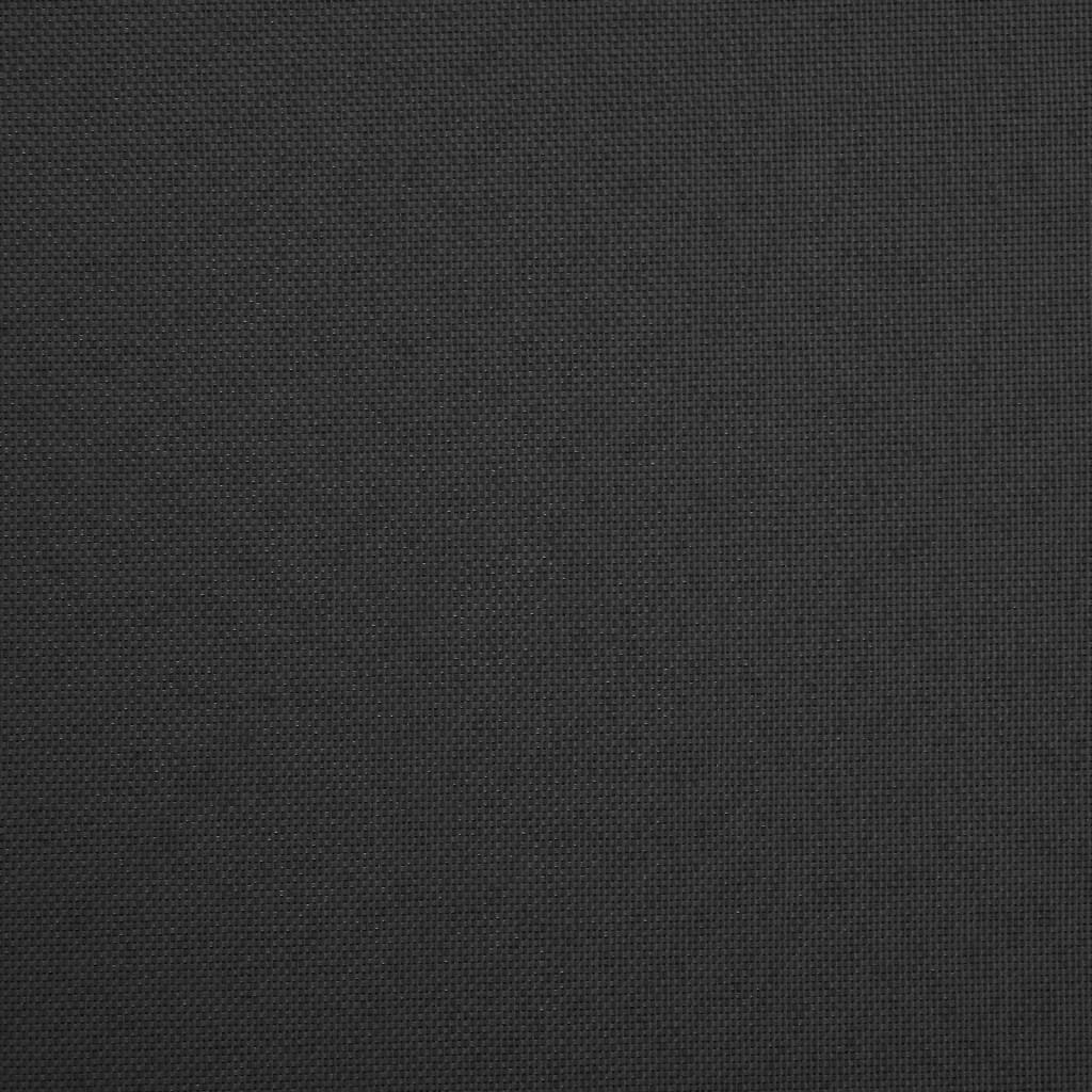 Hocker mit Stauraum Katzenmuster Schwarz Stoff