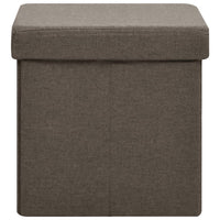 Thumbnail for Hocker mit Stauraum Katzenmuster Braun Stoff