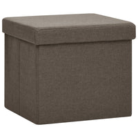 Thumbnail for Hocker mit Stauraum Katzenmuster Braun Stoff