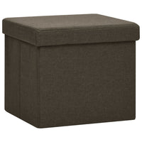 Thumbnail for Hocker mit Stauraum Katzenmuster Dunkelbraun Stoff