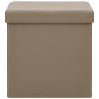 Thumbnail for Hocker mit Stauraum Cappuccino-Braun PVC