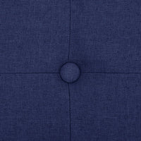 Thumbnail for Faltbare Sitzbank mit Stauraum Blau Leinenoptik