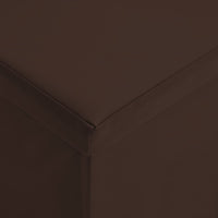 Thumbnail for Faltbare Sitzbank mit Stauraum Braun PVC