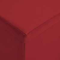 Thumbnail for Faltbare Sitzbank mit Stauraum Weinrot PVC