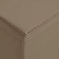 Thumbnail for Faltbare Sitzbank mit Stauraum Cappuccino-Braun PVC