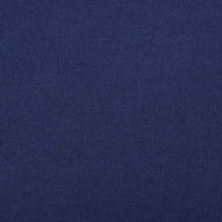 Thumbnail for Faltbare Sitzbank mit Stauraum Blau 76x38x38 cm Leinenoptik