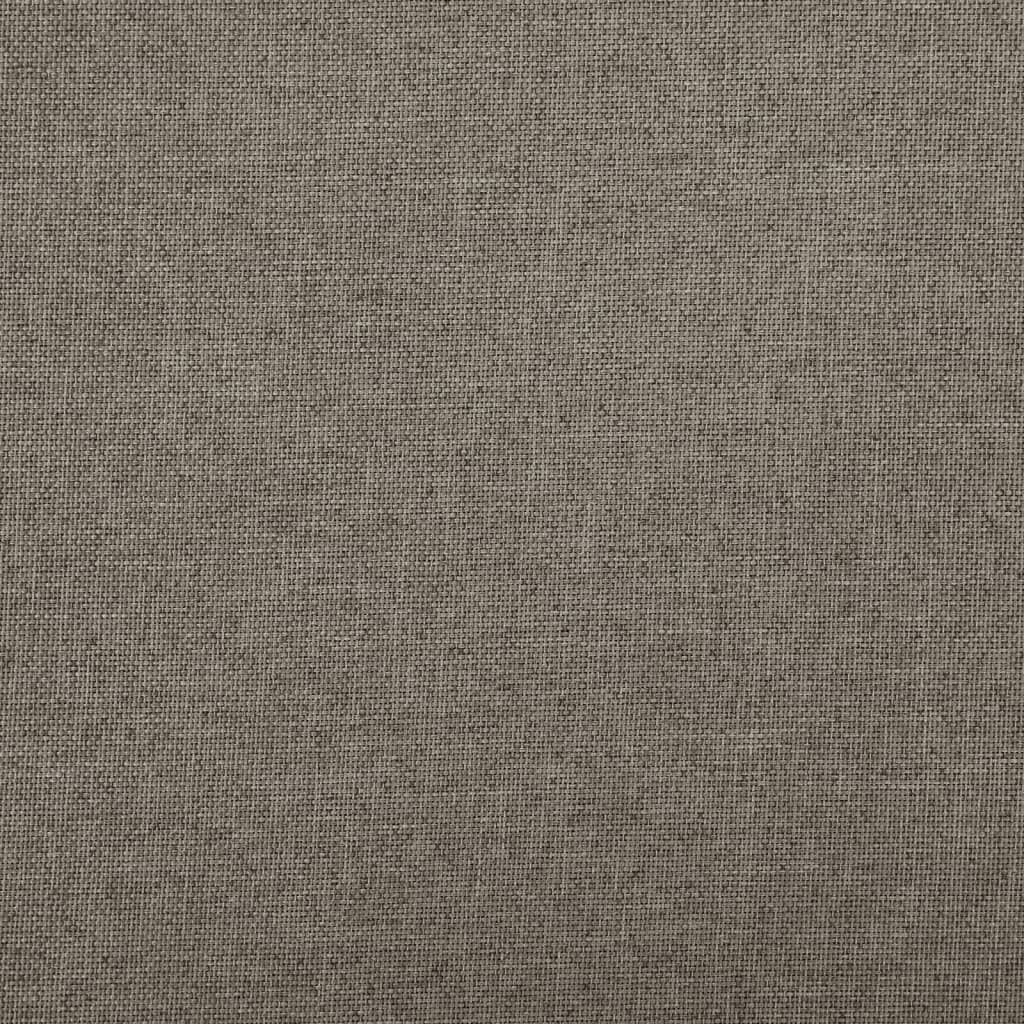 Faltbare Sitzbank mit Stauraum Taupe 76x38x38 cm Leinenoptik