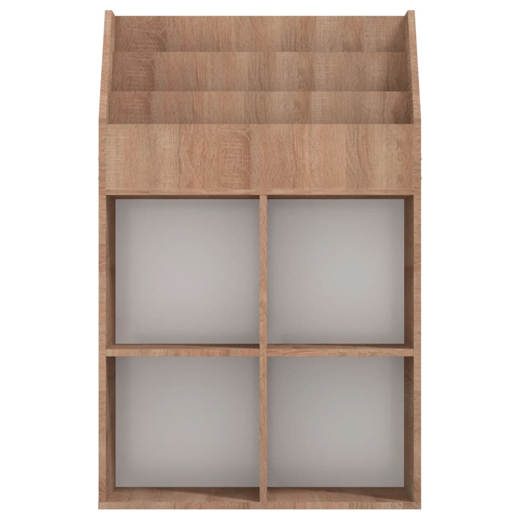 Kinder-Bücherregal Sonoma-Eiche 71x30x114 cm Spanplatte