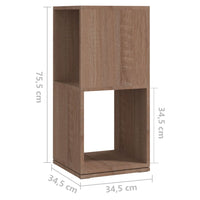 Thumbnail for Drehregal Sonoma-Eiche 34,5x34,5x75,5 cm Holzwerkstoff