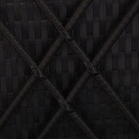 Thumbnail for Sonnenliege mit Auflagen Poly Rattan Schwarz