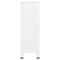 Thumbnail for Kleiderschrank Industrie-Stil Weiß 67x35x107 cm Stahl