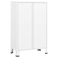 Thumbnail for Kleiderschrank Industrie-Stil Weiß 67x35x107 cm Stahl