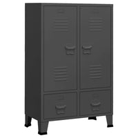 Thumbnail for Kleiderschrank Industrie-Stil Anthrazit 67x35x107 cm Stahl