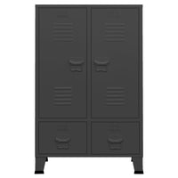 Thumbnail for Kleiderschrank Industrie-Stil Anthrazit 67x35x107 cm Stahl