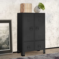 Thumbnail for Kleiderschrank Industrie-Stil Anthrazit 67x35x107 cm Stahl