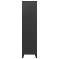 Thumbnail for Industrial Kleiderschrank Schwarz 90x50x180 cm Metall