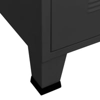Thumbnail for Industrial Kleiderschrank Schwarz 90x50x180 cm Metall