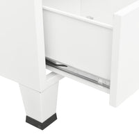 Thumbnail for Industrial Kleiderschrank Weiß 90x50x180 cm Metall