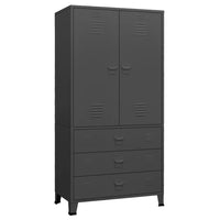 Thumbnail for Industrial Kleiderschrank Anthrazit 90x50x180 cm Metall